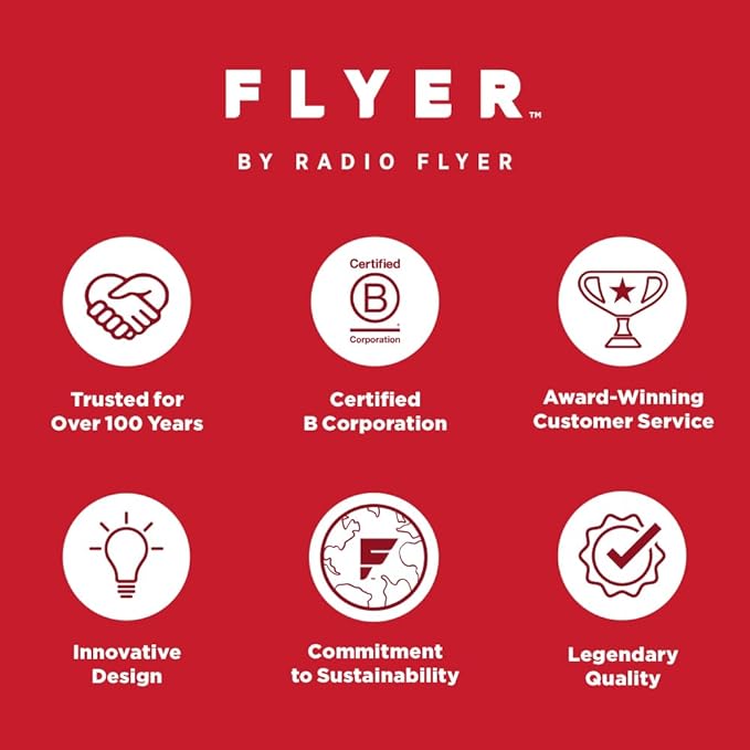 Radio Flyer Balance Bike, Baby Toy, Toddler Bike, Bicycle Toddler Toys, Baby Gifts, Flyer Ultra Lite Balance Bicycle Black, for Ages 1-.5-5 Years, Black