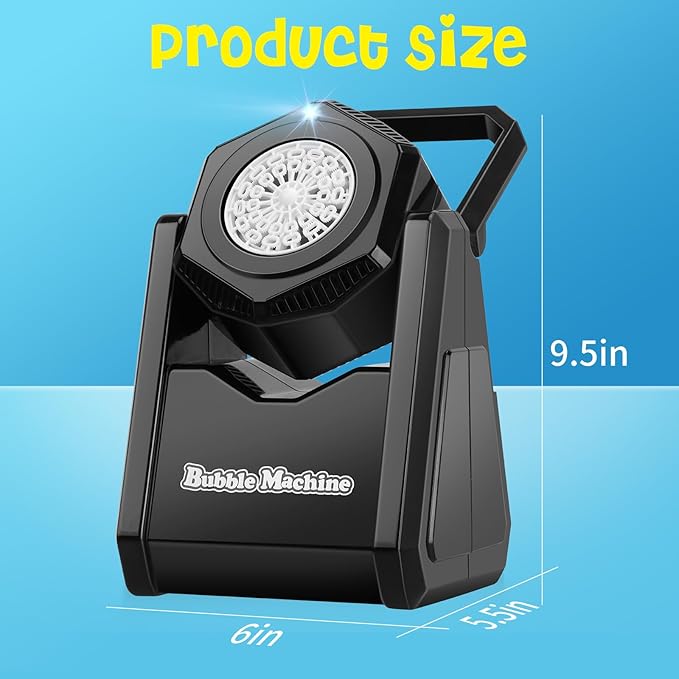 Bubble Machine for Kids, Automatic Bubbles Blower Maker Outdoor Outside Toys for Toddlers Age, Toys for 3 4 5 6 7 8 Years Old Boys Girls, Gift for Party Wedding Birthday