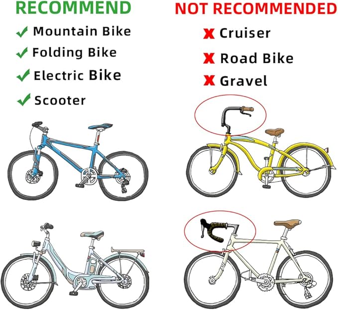 RBRL Bike Mirror Bar End Bike Mirror, Rotatable Bicycle Mirror, Automotive Grade Glass Bike Side Mirrors, Scratch Resistant E-Bike Universal Rearview Mirrors for Mountain bike (Right)