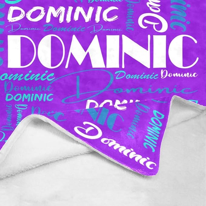 Dr.TOUGH Personalized Name Blanket Personalized Blanket for Adult Kids Flannel Customized Personalized Blankets and Throws