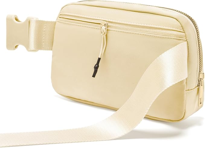 Gitus Birthday Gifts for 8 9 10 11 12 13 Year Old Girls Personalized Fanny Pack Crossbody Bags with Initial Letter Patch Belt Bag for Teen Girls Cute Trendy Stuff Travel Essentials (Beige-Z)