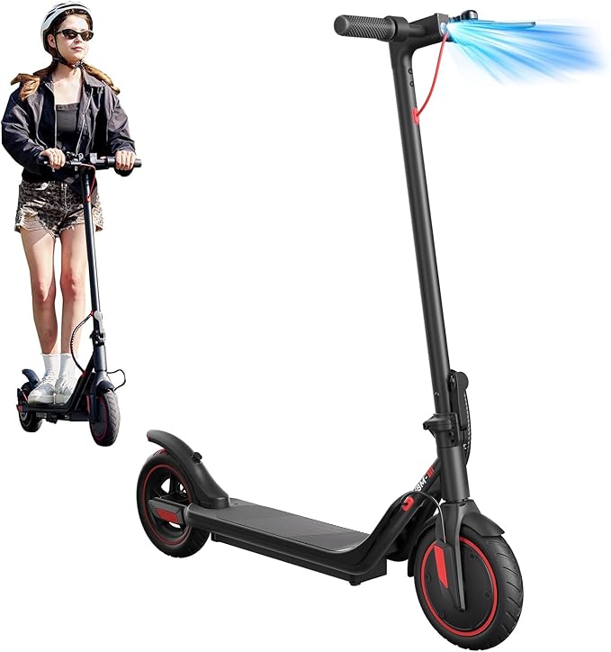 iScooter Electric Scooter for Adults, 23/18/12 Miles Long Range,22/19/18 Mph Top Speed, Commuting Electric Scooter with Cruise Control, Double Braking Systems Escooter for Adults and Teens