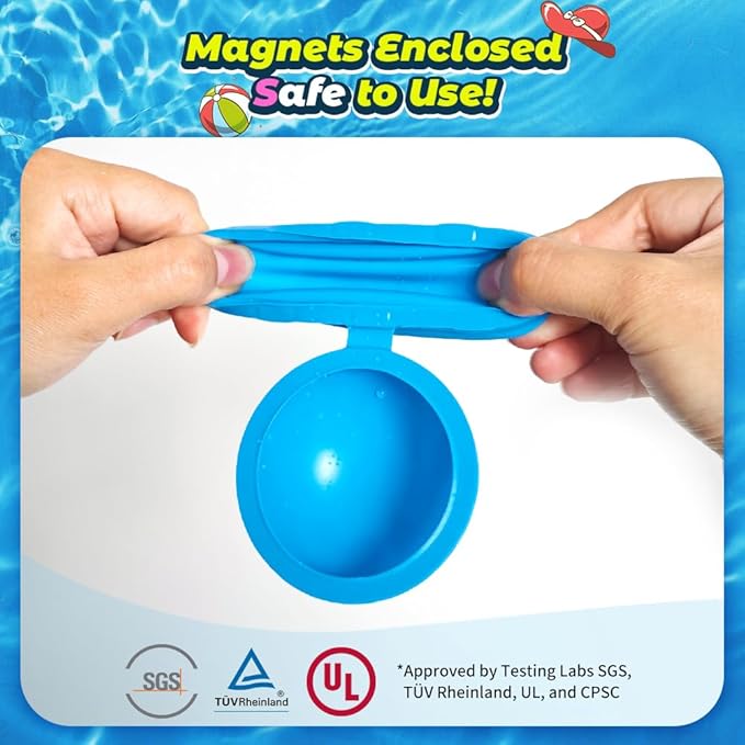 Reusable Water Balloons, Water Bombs Splash Ball, Magnetic Water Ball for Outdoor Games, Summer Party(8Pcs)