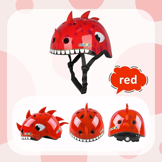 Toddler Kids Bike Helmet, Adjustable and Multi-Sport, 3 Sizes for Ages 1-2-3-5-8-14 Years Child Infant Boys Girls