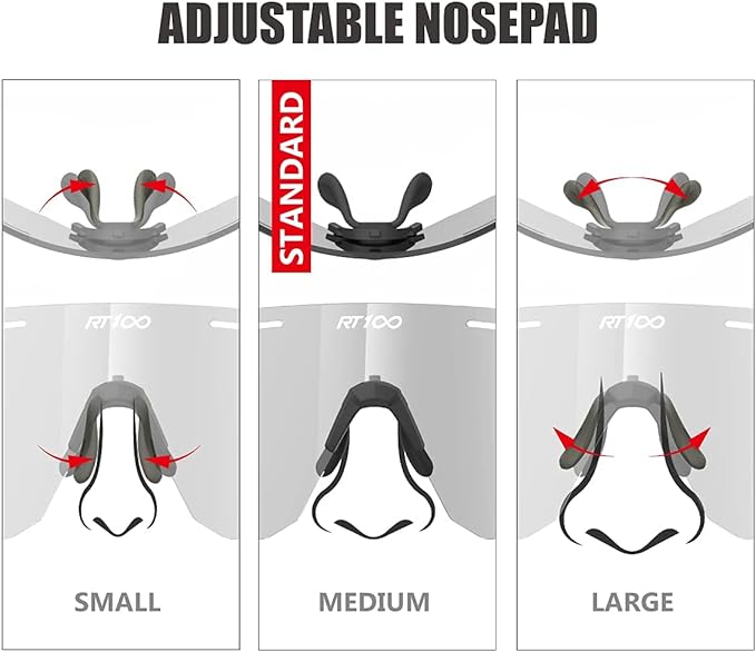 RIDE YOUR WAY Professional wrap around Frameless Cycling Sunglasses for Men and Women