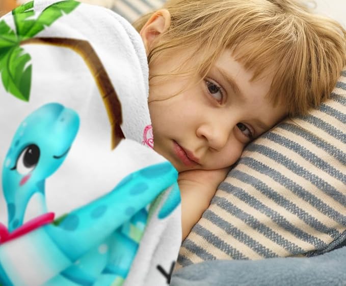 Dinosaur Christmas Blanket, Dinosaur Gifts for Girls/Boys 50"X40", Birthday Gift for Kids Teens Who Like Dinosaurs