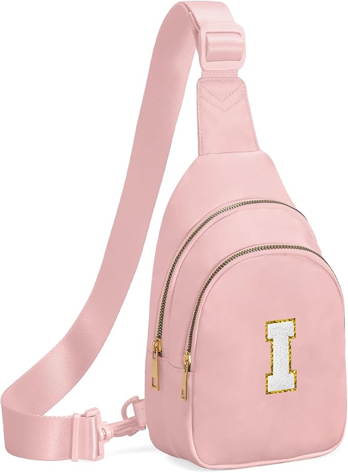 Birthday Gifts for 7 8 9 10 11 12 13 Year Old Girls Small Initial Sling Bag Cross Body Bag Fanny Pack for Girls