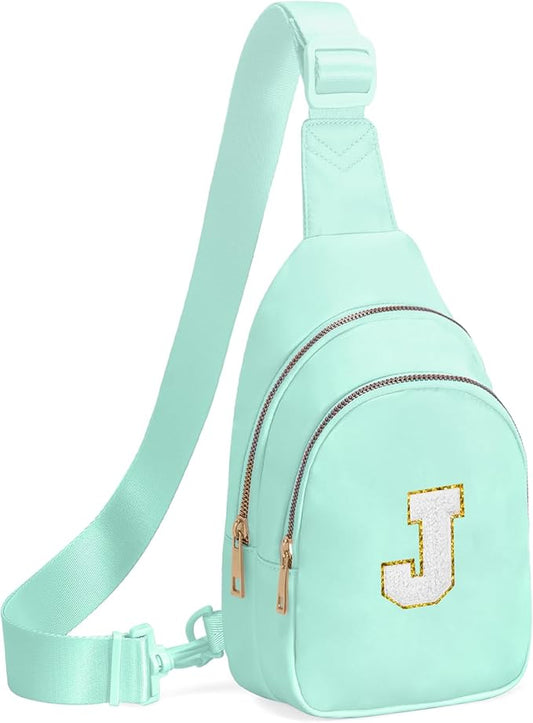 Birthday Gifts for 7 8 9 10 11 12 13 Year Old Girls Small Initial Sling Bag Cross Body Bag Fanny Pack for Girls