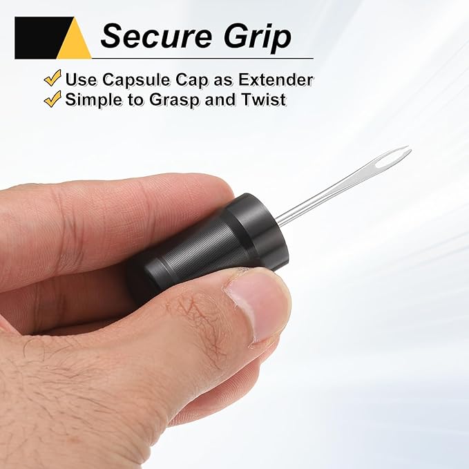 HARFINGTON Tubeless Bike Tire Repair Kit Bike Patch Tool Fix Puncture Flat with Plug Tool and Plugs for MTB Road Bicycle Tires, Black