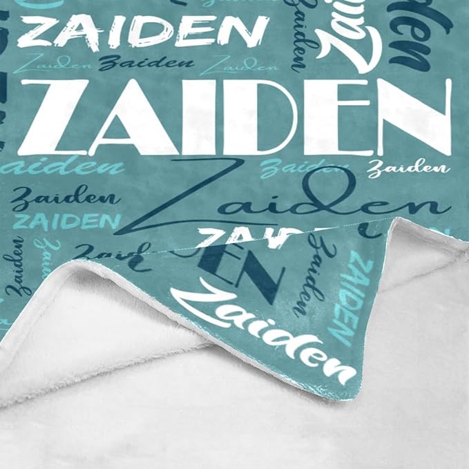 Dr.TOUGH Personalized Name Blanket Personalized Blanket for Adult Kids Flannel Customized Personalized Blankets and Throws