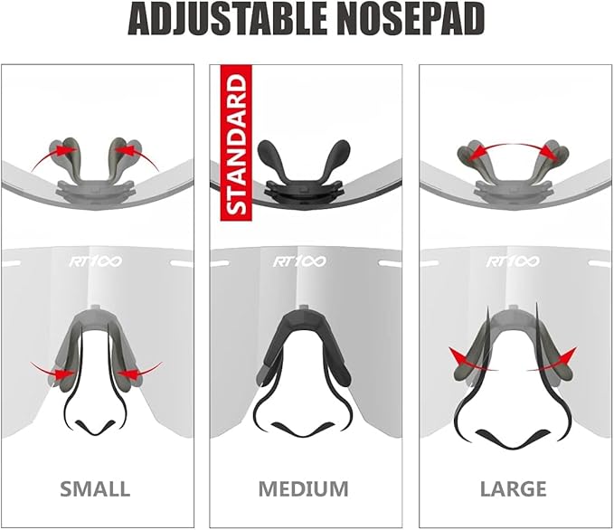 RIDE YOUR WAY Professional wrap around Frameless Cycling Sunglasses for Men and Women