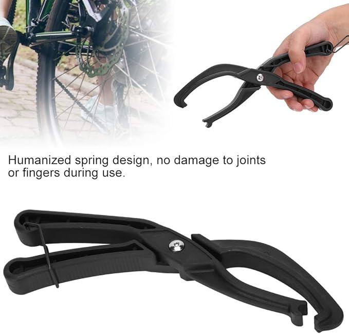 Keenso Bike Tire Pliers,Bike Tire Removal Clamp Bike Repairing Clipping Tool for Tires Below 1.8in