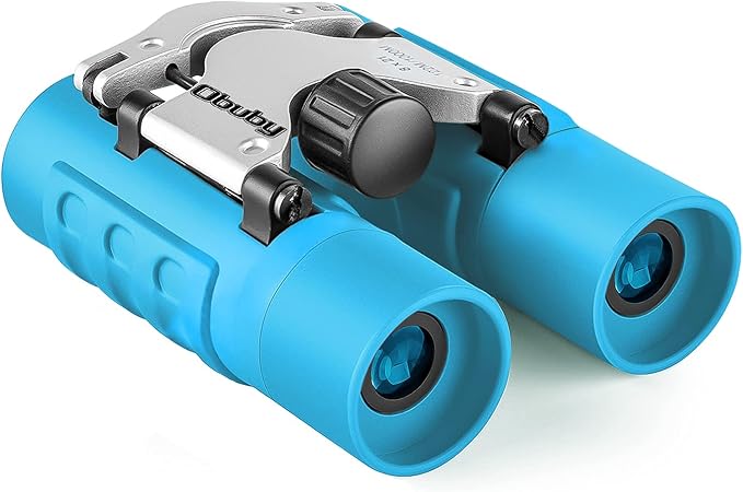 Obuby Real Binoculars for Kids Gifts for 3-12 Years Boys Girls 8x21 High-Resolution Optics Compact Toy Binocular for Bird Watching,Travel, Camping