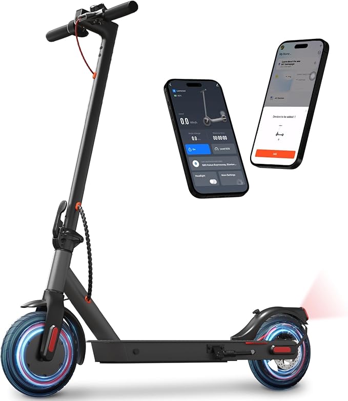 Electric Scooter for Adults | Aluminum Frame 19MPH & 25° Hill Climb | 15 Miles with Cruise Control | Dual Braking System & 8.5" Tires | 300LB Bearing Foldable Commuter Scooter for Teen Adult