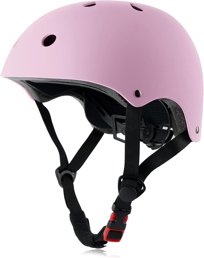 Skateboard Bike Helmet, Lightweight Adjustable, Multi-Sport for Bicycle Skate Scooter, 3 Sizes for Adult Youth & Kids