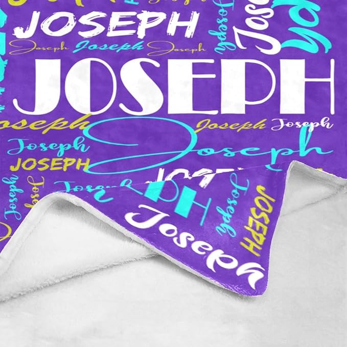Dr.TOUGH Personalized Name Blanket Personalized Blanket for Adult Kids Flannel Customized Personalized Blankets and Throws