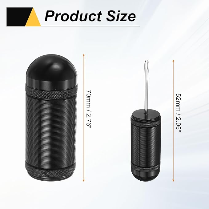 HARFINGTON Tubeless Bicycle Tire Repair Kit Bike Patch Tool Fix Puncture Flat with Plug Tool and Plugs for MTB Road Bicycle Tires, Black