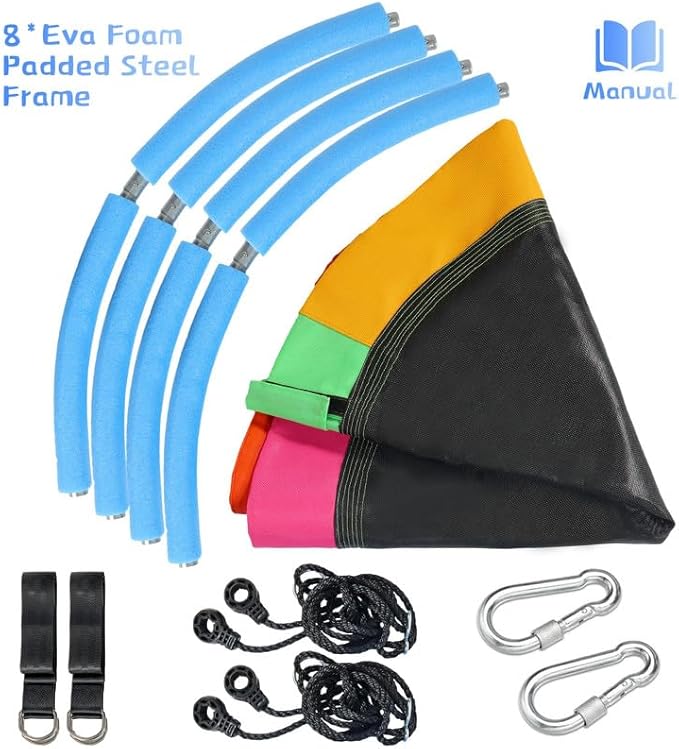 RedSwing 43" Flying Saucer Tree Swing for Kids, Waterproof Large Round Swings Seat with Adjustable Hanging Straps for Outdoor Indoor Backyard Playground, Six Colors