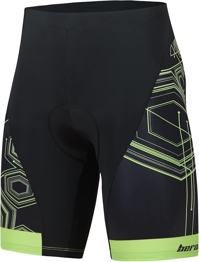 beroy Men's Comfortable Bicycle Cycling Pants, 3D Padded Bike Shorts