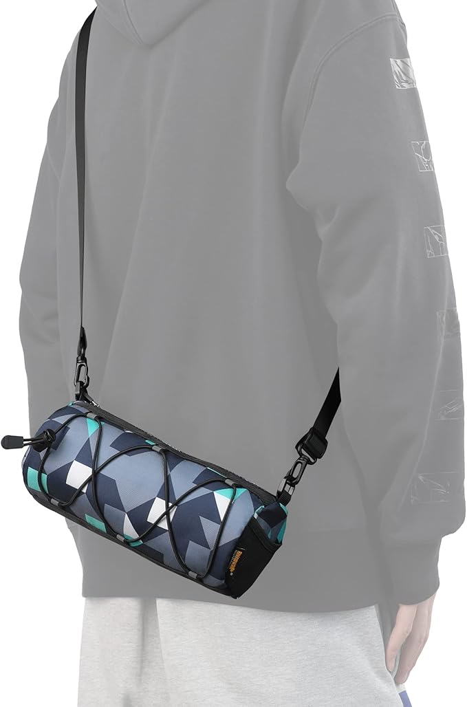 Rhinowalk Bike Handlebar Bag, Bicycle Front Bag Shoulder Bag Storage Bag with Shoulder Strap for Road Mountain Bike Cycling Travel