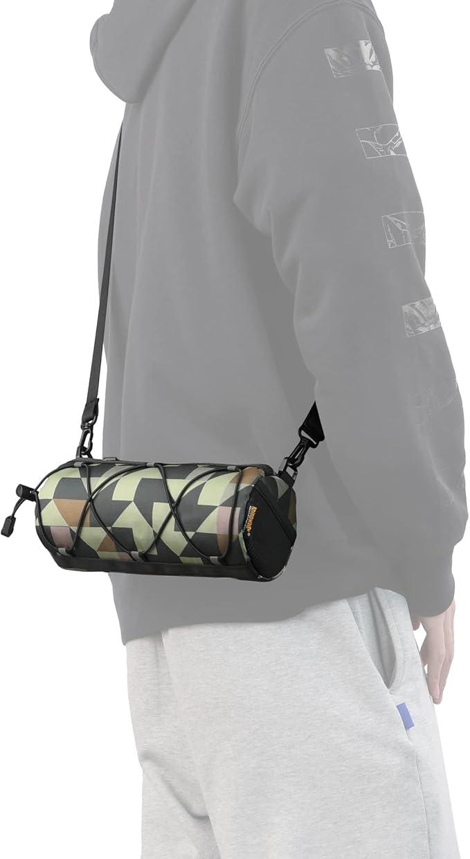Rhinowalk Bike Handlebar Bag, Bicycle Front Bag Shoulder Bag Storage Bag with Shoulder Strap for Road Mountain Bike Cycling Travel