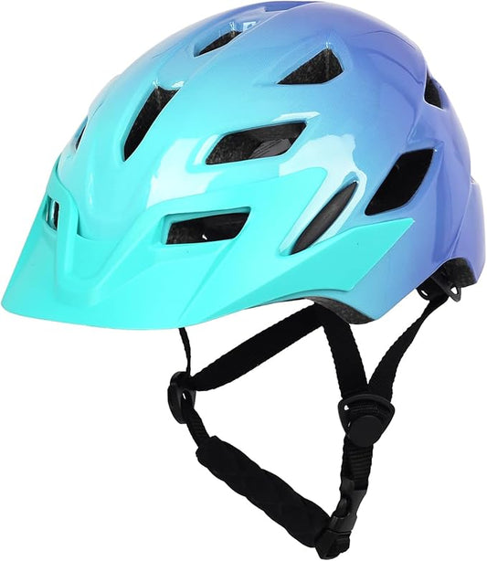 Kids Bike Helmet, Youth Toddler Boys Girls Helmets, 2 Size Adjustable for Ages 2-3-5-8-14 Years, Child Helmet with Visor and LED Light, Lightweight Multi-Sport Bicycle Scooter Cycling Helmets