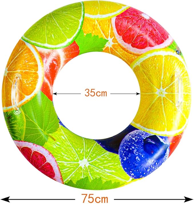 Pool Floats for Adults and Kids, Swim Ring Tube for Kids, Pool Floats with 2 Handles, Beach Floats Suitable for Adults and Kids