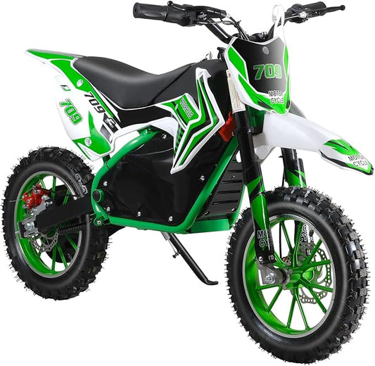 Electric Dirt Bike for Kids Teens Adults, 350W Mid-Drive Motor and 15.5MPH Electric Motorcycle with 36V/7.5AH Battery Ebike, Full Suspensions Mountain Off-Road E Bike, Hydraulic Brakes