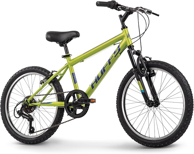 Huffy Stone Mountain Hardtail Mountain Bike for Boys/Girls/Men/Women, 20"/24"/26" Sizes, 6 or 21 Speed Shimano Twist Shifting, Front or Dual Suspension, Comfort Saddle, Sleek Colors