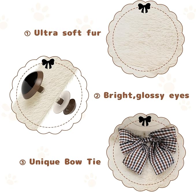 MaoGoLan Giant White Teddy Bear Stuffed Animal 5 Feet,Soft Cuddly Smiling Face Big Teddy Bear Plush Gift for Boyfriend Girlfriend