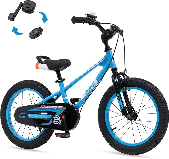 RoyalBaby Kids Bike EZ Balance to Pedal Dual Handbrake Toddlers Boys Girls Bicycle 12-20 Inch for Age 3-10 Years