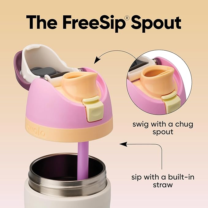 Owala FreeSip Insulated Stainless Steel Water Bottle with Straw, BPA-Free Sports Water Bottle, Great for Travel, 24 Oz, Daybreak