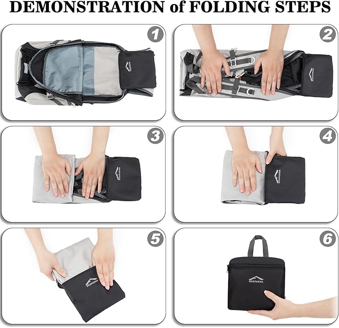 Hiking Backpack,Large 35L Travel Backpacks for Men Women,Water Resistant Ultra Lightweight Foldable Packable Camping Daypack for Outdoor Sports