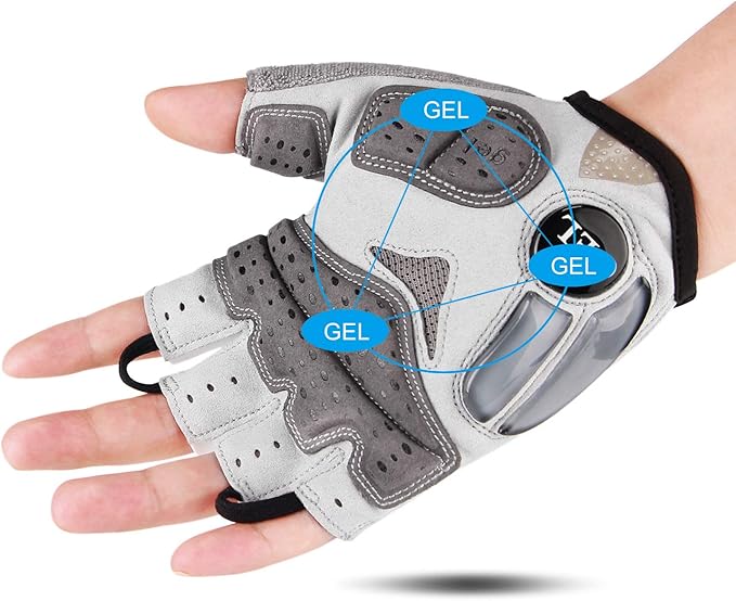 CXWXC Cycling Gloves for Men Women - Breathable Gel Road Mountain Bike Riding Gloves - Anti-Slip Bike Glove for Fitness Cycling Training Outdoor Sports