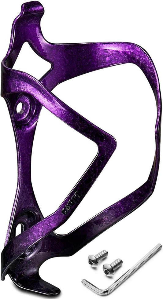 Bike Water Bottle Holder Bicycle Cage for Mountain Road MTB Gravel Adult Bikes Cycling Universal Carrier Rack 1 Pack Aluminum Alloy Ultralight Kettle Drink Accessories Purple