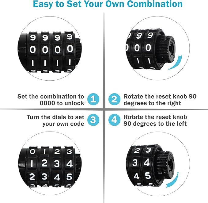 Lumintrail Combination Bike Lock Cable - 6ft Bike Locks Heavy Duty Anti Theft with Combinations - Bike Cable Lock Combination with Mounting Bracket (1 Pack, Pink)