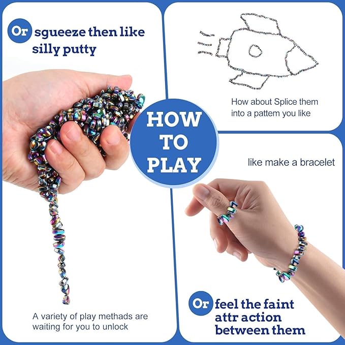 1100pcs Putty, Fidget Toys, Fidget Toys Adults ，Sensory Toys，Adults Gifts,Desk Fidgets Toys for Office Stress/Anxiety Relief (1100 PCS(Colour))