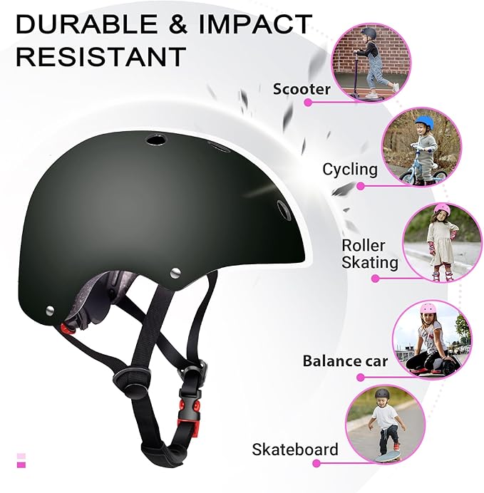 Kids Bike Helmet for 2-3-5-8-14 Ages Girls,Boys,Toddler,Kids and Youth, Ventilation and Impact Resistance Toddler Bike Helmet for Multi-Sport Bicycle Scooter Inline Roller Skate and Skateboarding