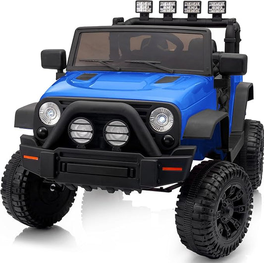 Kids Ride on Car Toy, 24V Electric Car for Kids with Remote Control, 2x200W Motors - Blue