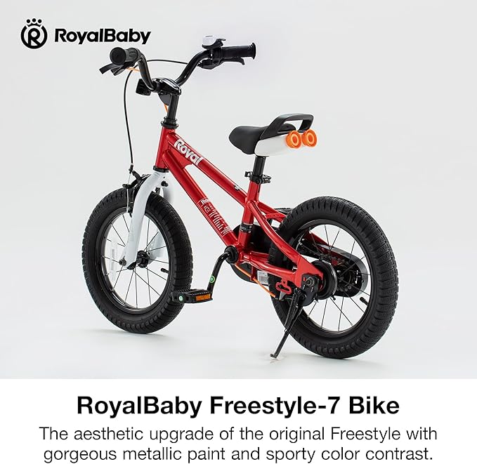 RoyalBaby Kids Bike EZ Balance to Pedal Dual Handbrake Toddlers Boys Girls Bicycle 12-20 Inch for Age 3-10 Years