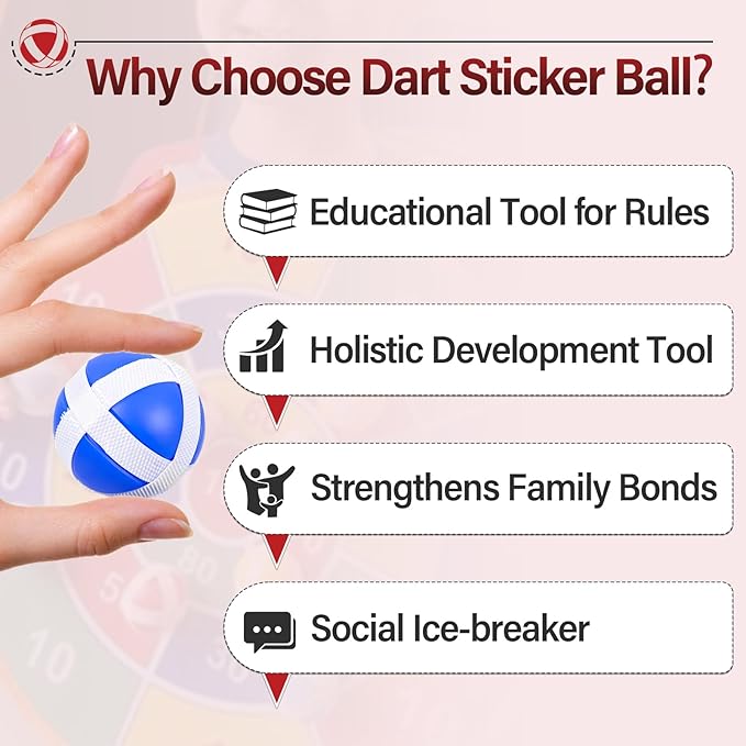 100 Pcs Sticky Balls for Fabric Dart Board, Hook and Loop Safe Sport Balls for Indoor Outdoor Party Games for Kids and Adults, 4 Colors