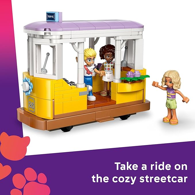 LEGO Friends Plant Café & Flower Shop Pretend Play Building Toy - Playset with 4 Minidolls and Cat Toy for Creative Storytelling - Birthday Gift Idea for Girls and Boys, Ages 9 and Up - 42671
