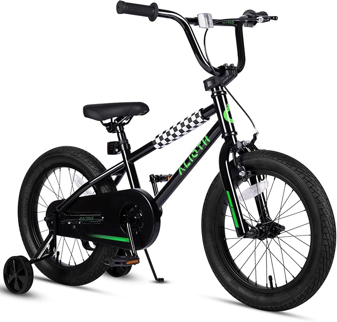 12 14 16 20 Inch Kids Bike BMX Style Bicycle with Training Wheels for 2-14 Years Old Toddlers Boys Girls Coaster Brake Multiple Colors