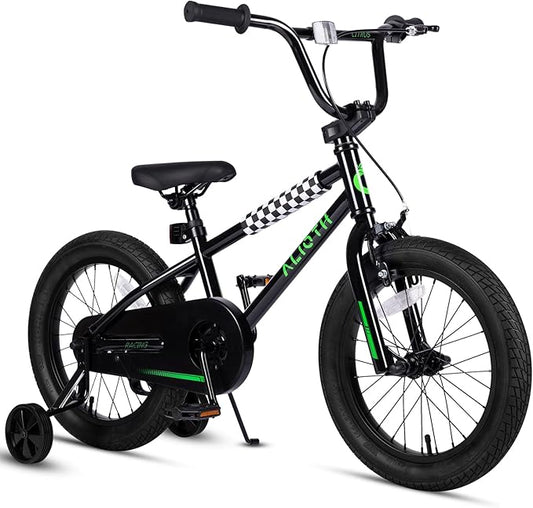 12 14 16 20 Inch Kids Bike BMX Style Bicycle with Training Wheels for 2-14 Years Old Toddlers Boys Girls Coaster Brake Multiple Colors