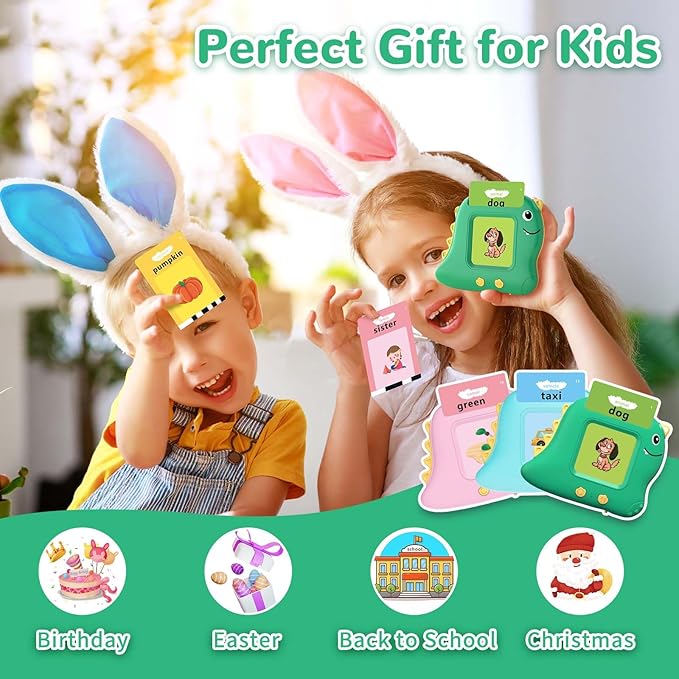 Toddler Toys Talking Flash Cards with 510 Sight Words, Montessori Learning Toys for Toddler 1-3 2-4, Autism Sensory Speech Therapy for Boys Girls 2 3 4 5 6 Year Old Kids Gifts