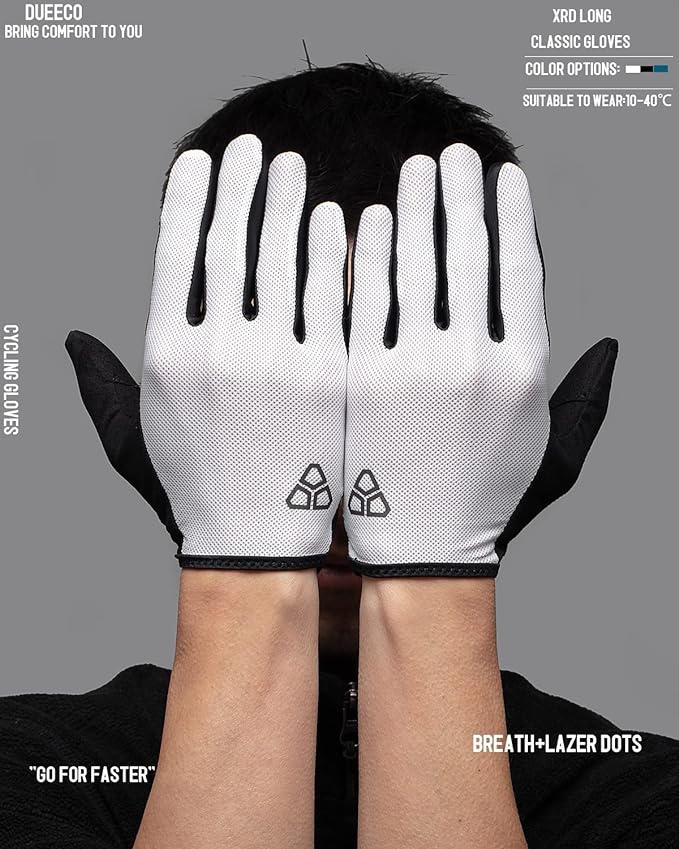 Cycling Gloves - Men & Women's Bike Gloves with 3MM XRD Palm Padding, Touch Screen Compatible for Mountain & Road Biking
