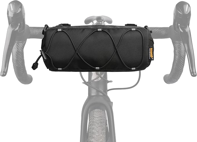 Rhinowalk Bike Handlebar Bag, Bicycle Front Bag Frame Storage Roll Bag Mountain Road Bikes Commuter Shoulder Bag Professional Cycling Accessories