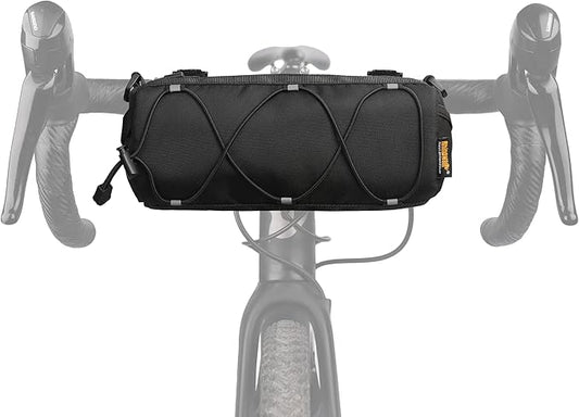 Rhinowalk Bike Handlebar Bag, Bicycle Front Bag Frame Storage Roll Bag Mountain Road Bikes Commuter Shoulder Bag Professional Cycling Accessories