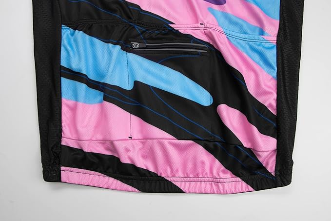 Coconut Ropamo CR Men's Cycling Jersey Set Road Bike Jersey Zipper Pocket Bib Shorts with 4D Padded Cycling Clothing Set