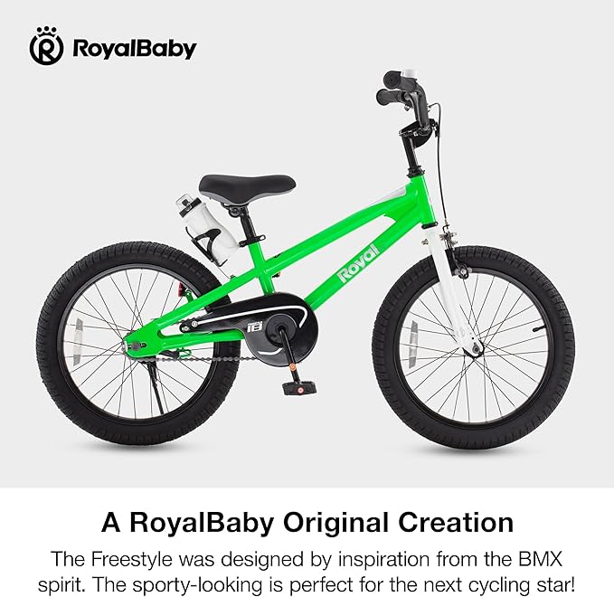 RoyalBaby Kids Bike EZ Freestyle Training Free Balance to Pedal Easy Learning Bicycle, 12-18 Inch for Toddlers to Big Kids